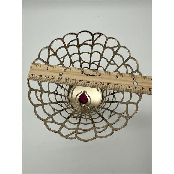 BBW Halloween Bejeweled Spider Web with Spider Candle Holder Set - Picture 5 of 5